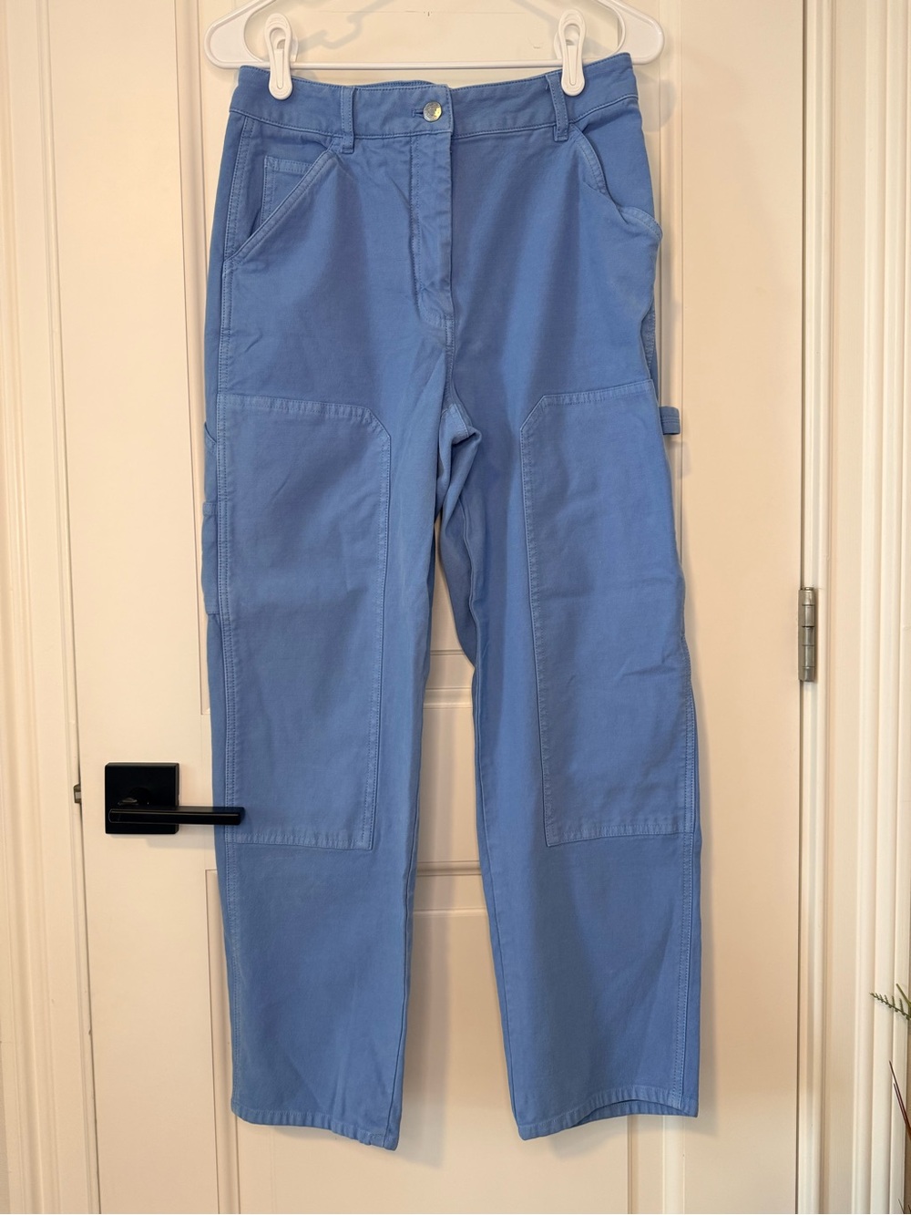 Wilfred Brennan Light Blue Utility Straight-Leg Pants size 8 Aritzia